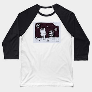 Living on the wrong planet series / Breathe Baseball T-Shirt